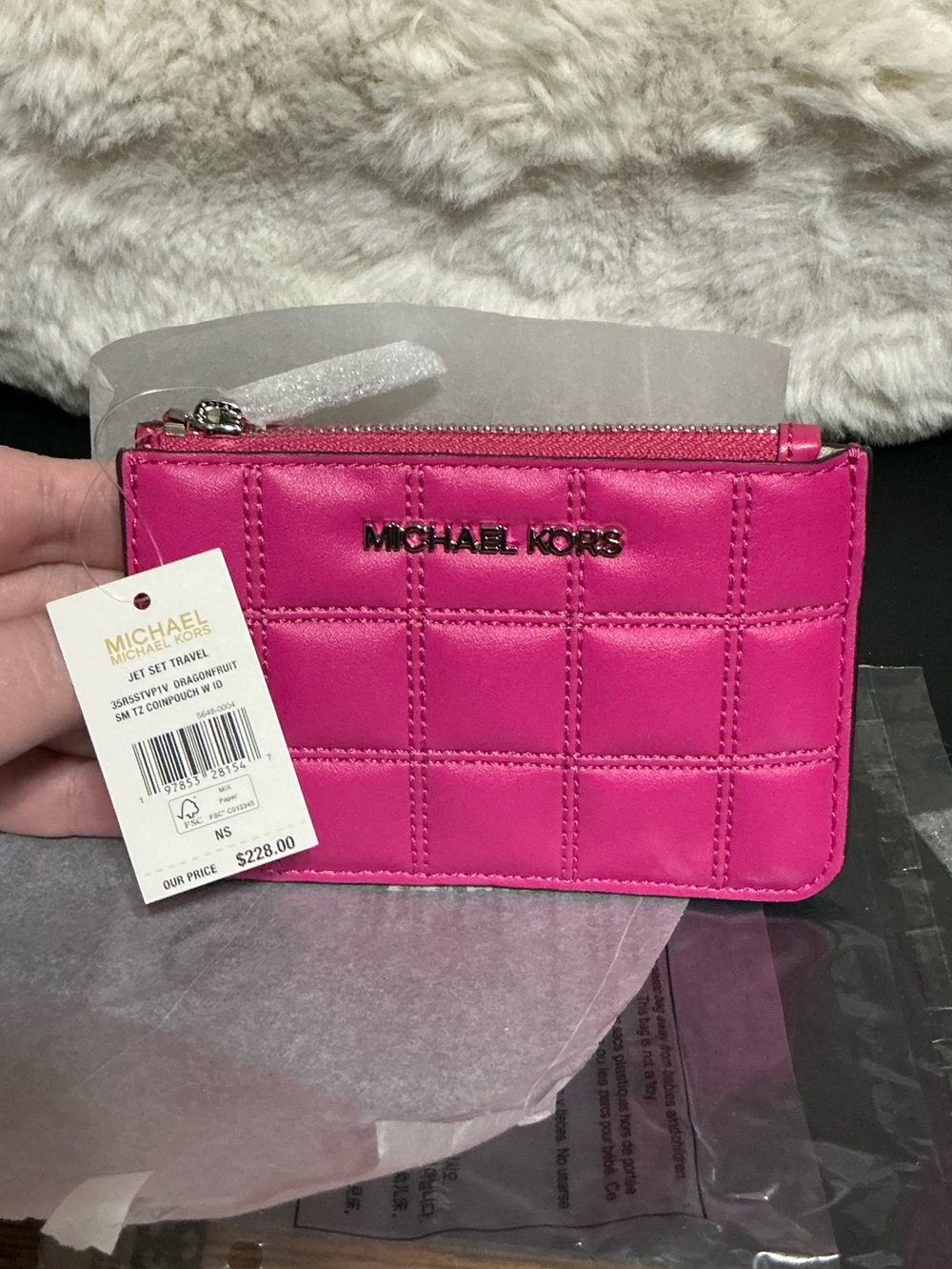NWT MICHAEL KORS JET SET TRAVEL CARD CASE
